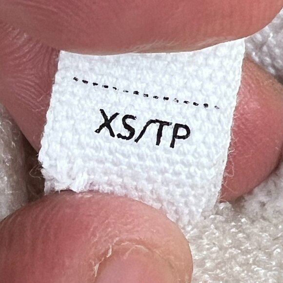 Cable & Gauge Cowl Neck Athletic Sweater Womens XS White Ivory Long Sleeve - Picture 5 of 7